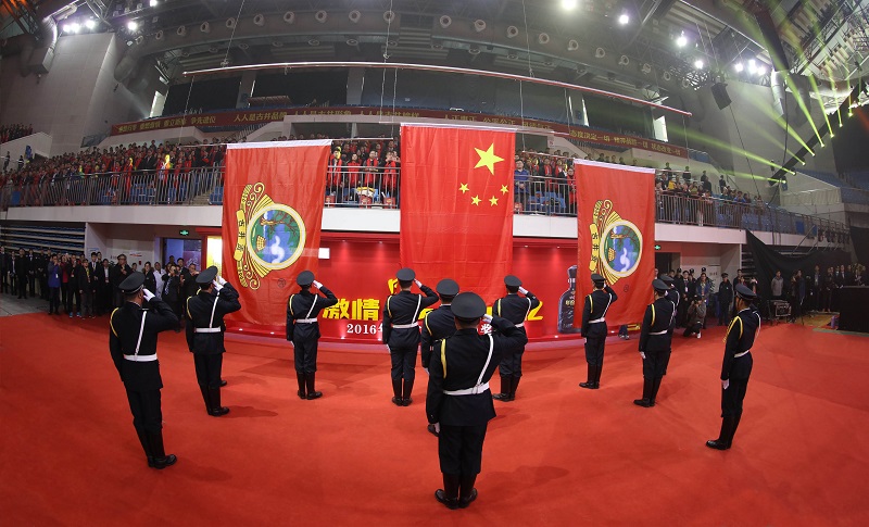 现场升旗仪式
